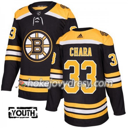 Dětské Hokejový Dres Boston Bruins Zdeno Chara 33 Adidas 2017-2018 Černá Authentic